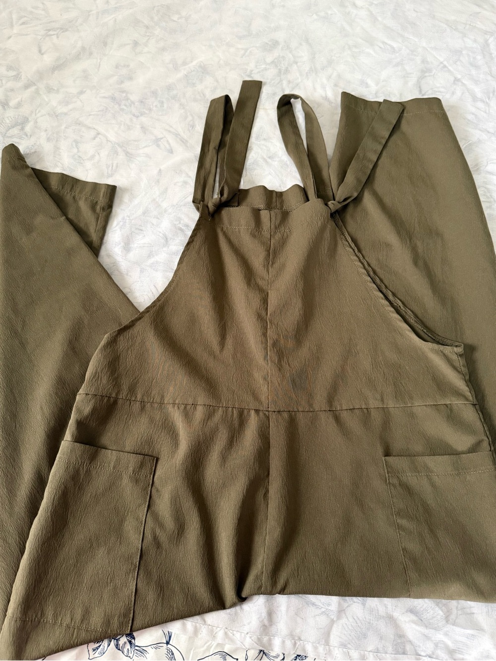 Olive Green Utility Jumpsuit with Pockets